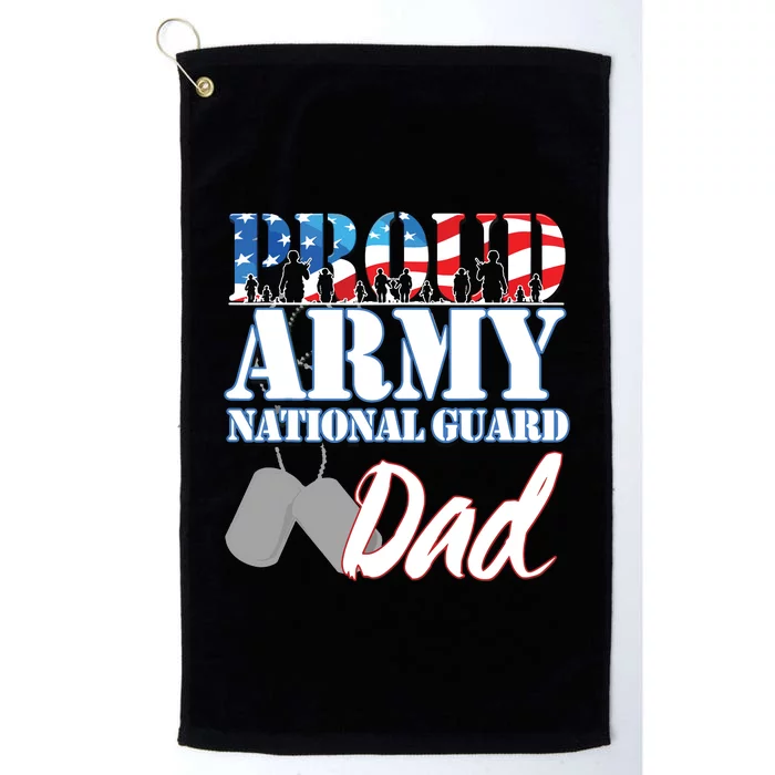 Proud Army National Guard Dad Fathers Day Platinum Collection Golf Towel