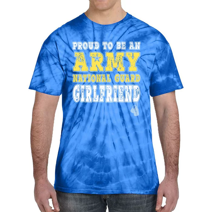 Proud Army National Guard Friend Us Flag Military Couple Gift Tie-Dye T-Shirt