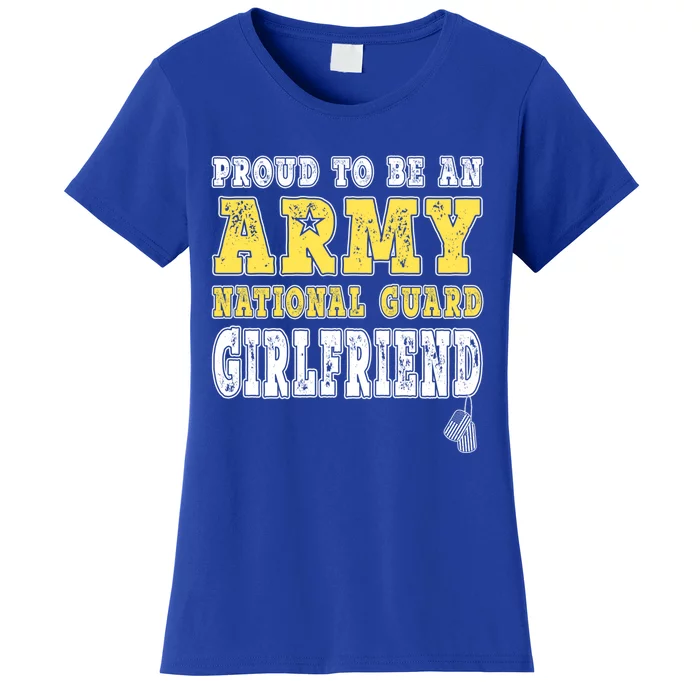 Proud Army National Guard Friend Us Flag Military Couple Gift Women's T-Shirt