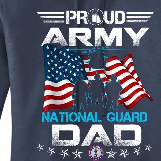 Proud Army National Guard Dad Veterans Day Gift Fathers Great Gift Women's Pullover Hoodie