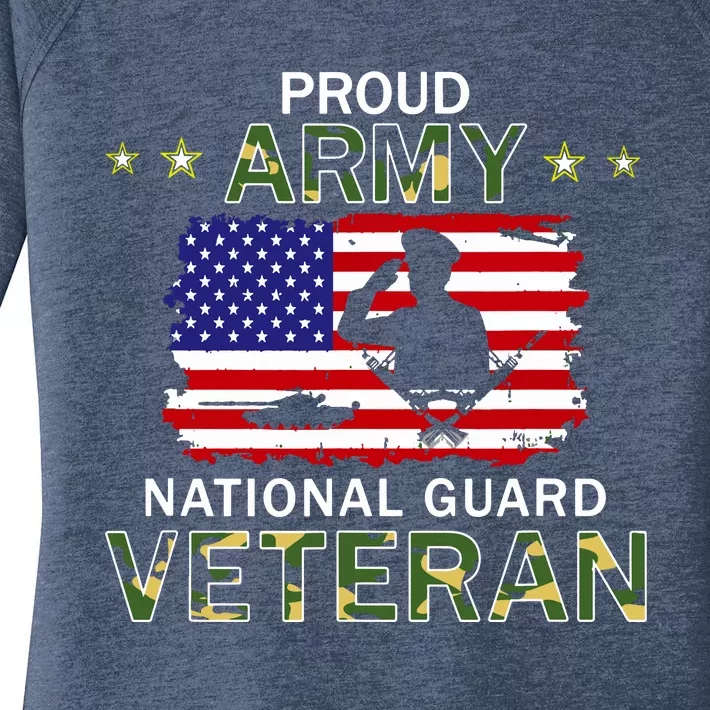 Proud Army National Guard Veteran Women's Perfect Tri Tunic Long Sleeve Shirt