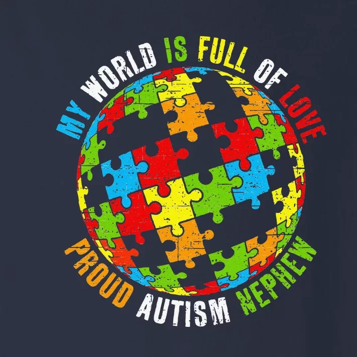 Proud Autism Nephew Puzzle World Awareness Toddler Long Sleeve Shirt