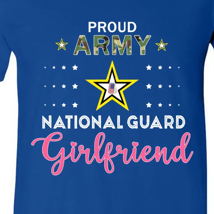 Proud Army National Guard Friend Pride Gift V-Neck T-Shirt