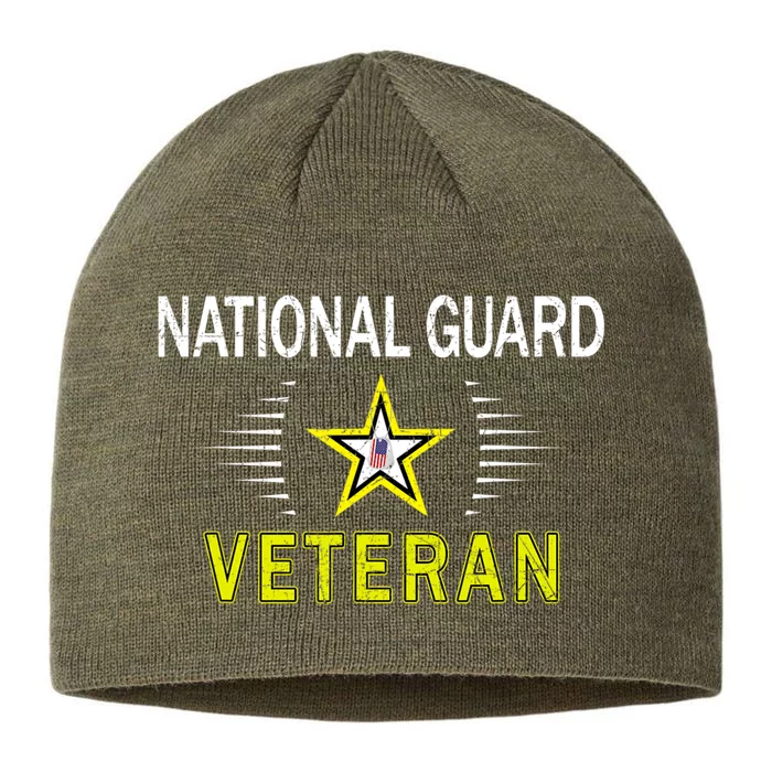 Proud Army National Guard Dad Veterans Day Gift 8 1/2in Sustainable Knit Beanie