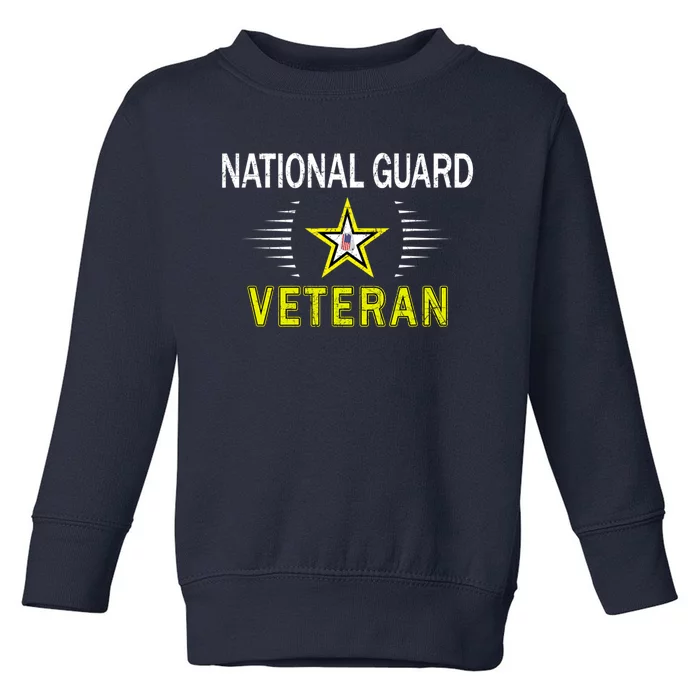 Proud Army National Guard Dad Veterans Day Gift Toddler Sweatshirt