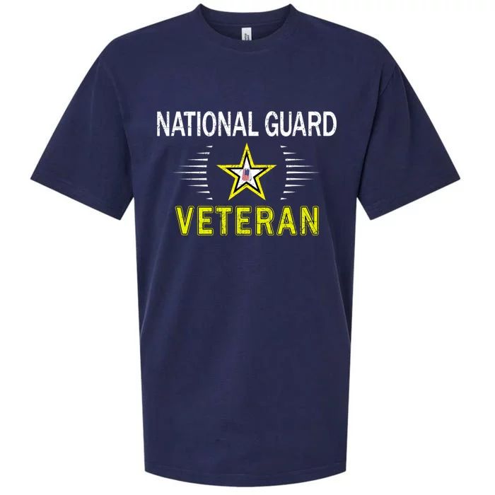 Proud Army National Guard Dad Veterans Day Gift Sueded Cloud Jersey T-Shirt