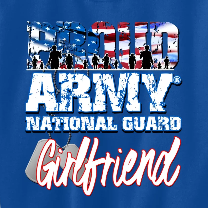 Proud Army National Guard Friend Usa Family Gift Kids Sweatshirt