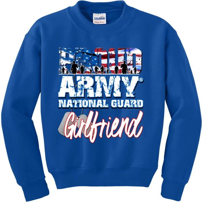 Proud Army National Guard Friend Usa Family Gift Kids Sweatshirt