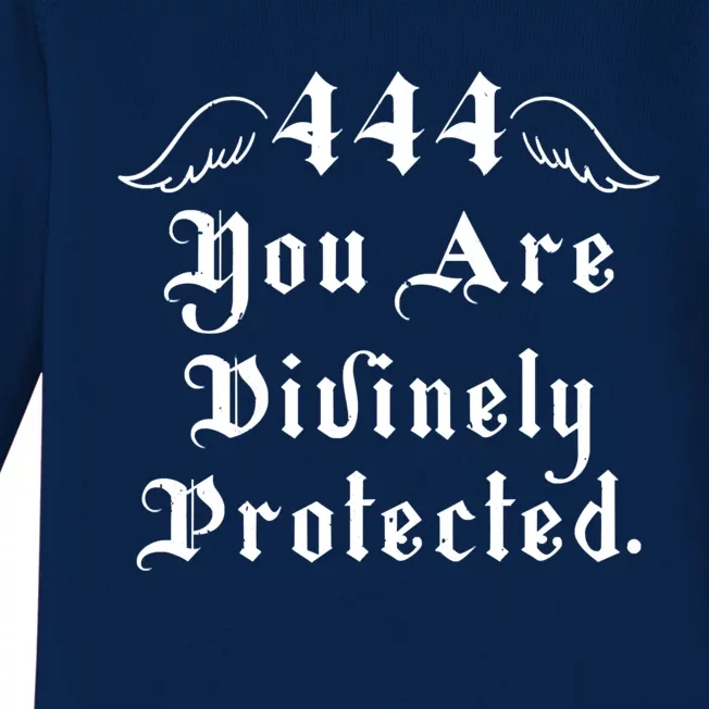 Protection Angel Number 444 Baby Long Sleeve Bodysuit