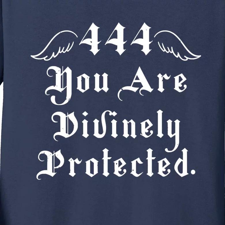 Protection Angel Number 444 Kids Long Sleeve Shirt