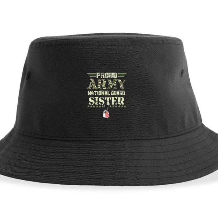 Proud Army National Guard Sister USA Military Veteran Wo Sustainable Bucket Hat