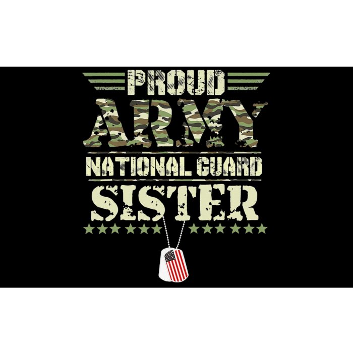 Proud Army National Guard Sister USA Military Veteran Wo Bumper Sticker