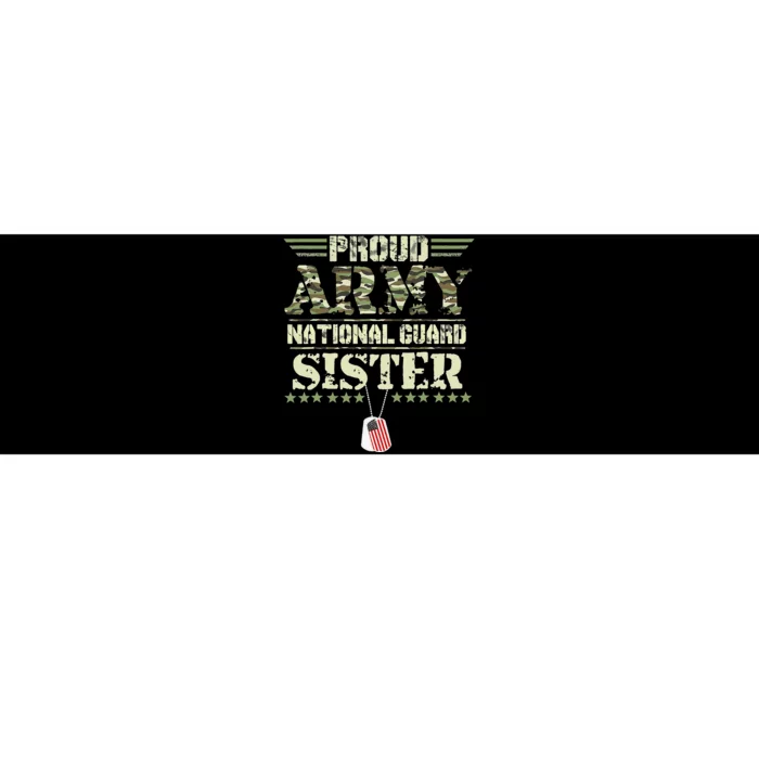 Proud Army National Guard Sister USA Military Veteran Wo Bumper Sticker