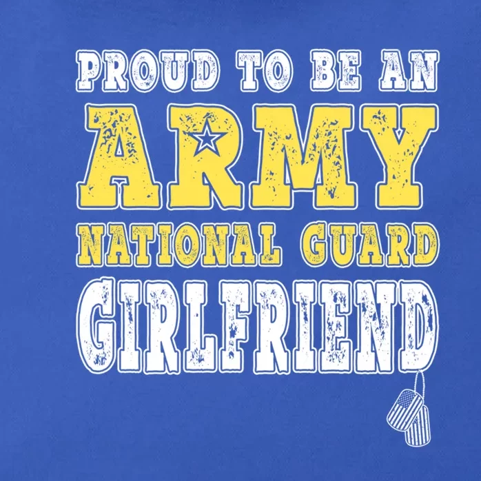 Proud Army National Guard Friend Us Flag Military Couple Meaningful Gift Zip Tote Bag