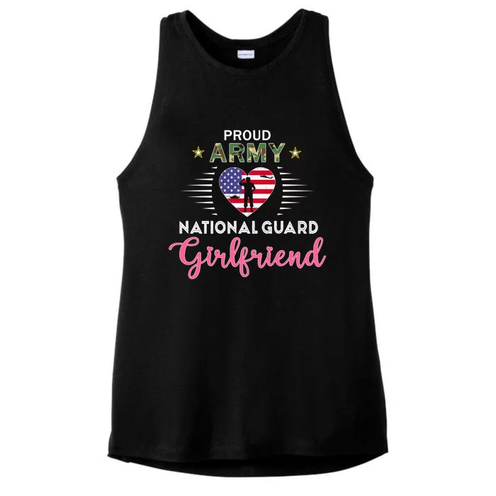 Proud Army National Guard Friend Valentines Day Pride Gift Ladies Tri-Blend Wicking Tank