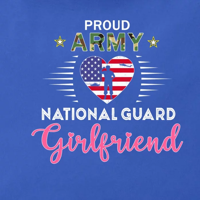 Proud Army National Guard Friend Valentines Day Pride Gift Zip Tote Bag