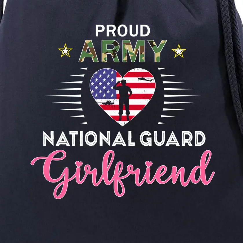 Proud Army National Guard Friend Valentines Day Pride Gift Drawstring Bag