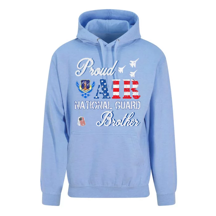 Proud Air National Guard Brother Air Force Veterans Day Unisex Surf Hoodie