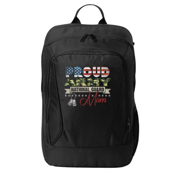 Proud Army National Guard Mom Mothers Day Gift City Backpack