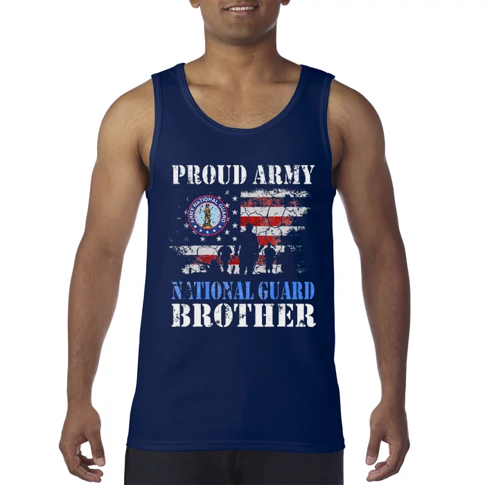 Proud Army National Guard Brother Veterans Day Gift Tank Top