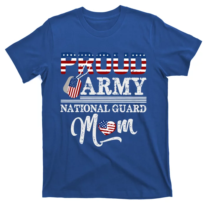 Proud Army National Guard Mom Mothers Day Usa Memorial Day Gift T-Shirt