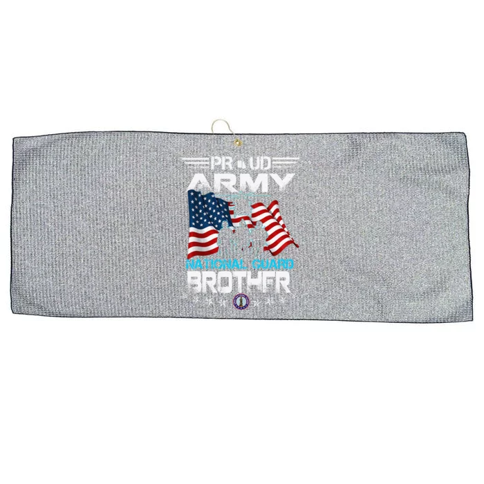 Proud Army National Guard Brother Veterans Day Large Microfiber Waffle Golf Towel