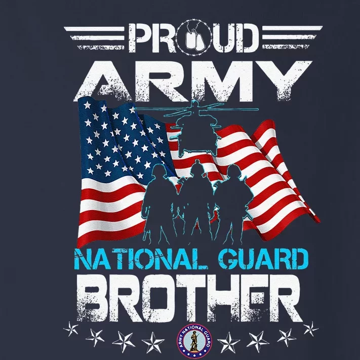 Proud Army National Guard Brother Veterans Day Toddler Long Sleeve Shirt