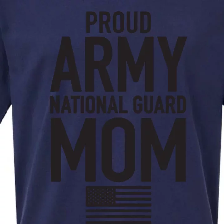 Proud Army National Guard Mom Usa Mothers Day Military Sueded Cloud Jersey T-Shirt