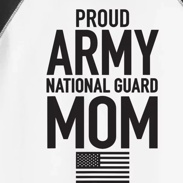 Proud Army National Guard Mom Usa Mothers Day Military Toddler Fine Jersey T-Shirt