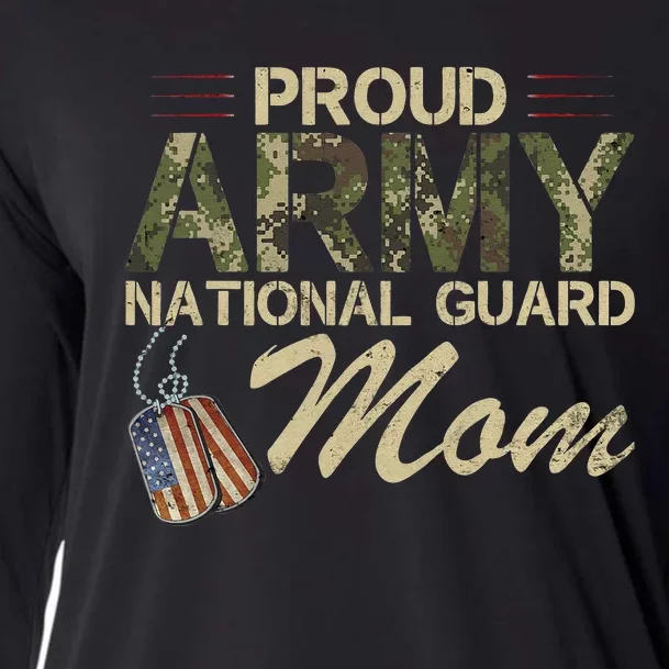 Proud Army National Guard Mom Mothers Day Cooling Performance Long Sleeve Crew