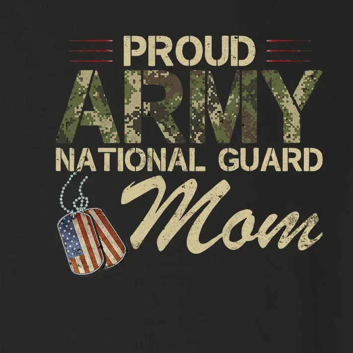 Proud Army National Guard Mom Mothers Day Toddler Long Sleeve Shirt