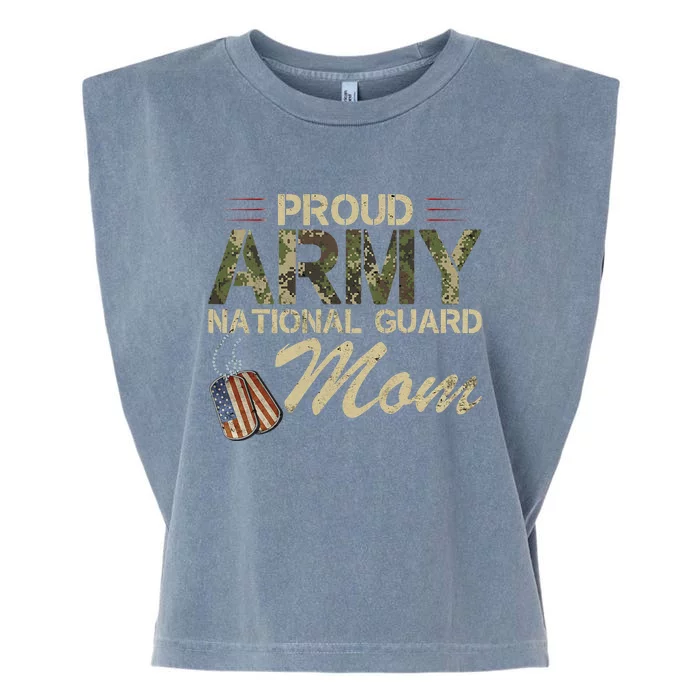 Proud Army National Guard Mom Mothers Day Garment-Dyed Women's Muscle Tee