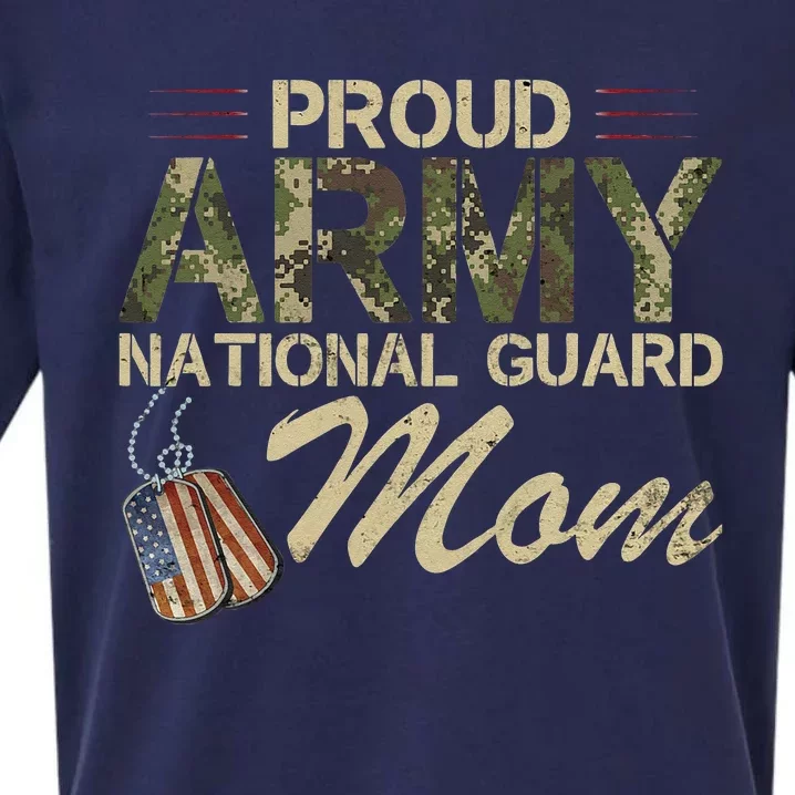 Proud Army National Guard Mom Mothers Day Sueded Cloud Jersey T-Shirt