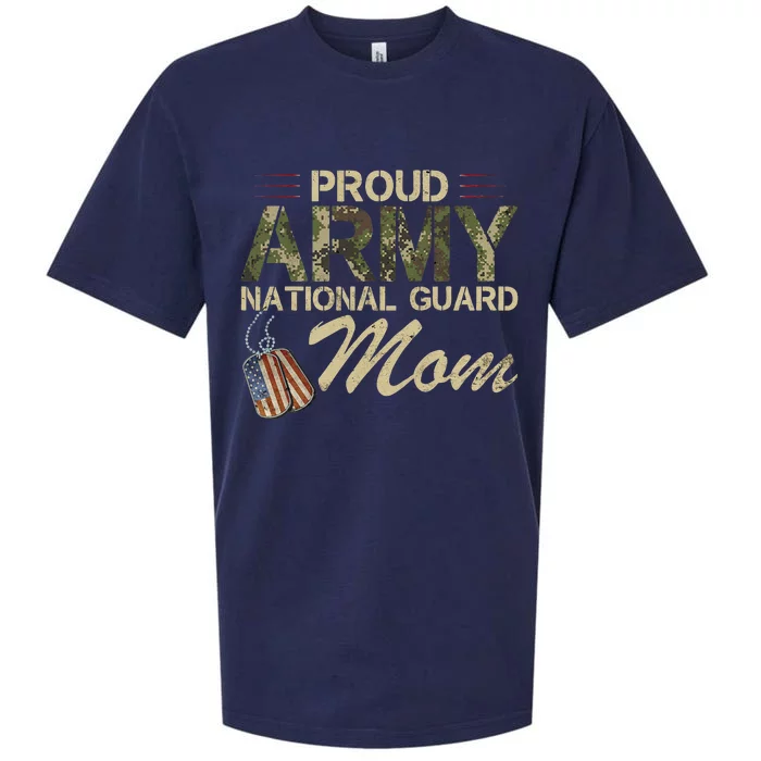 Proud Army National Guard Mom Mothers Day Sueded Cloud Jersey T-Shirt