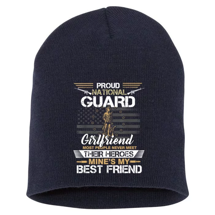 Proud Army National Guard Girlfriend Flag U.S Military Short Acrylic Beanie