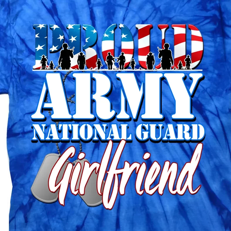 Proud Army National Guard Friend Usa Military Gift Tie-Dye T-Shirt