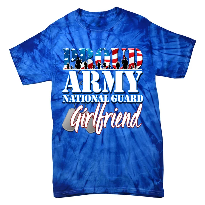 Proud Army National Guard Friend Usa Military Gift Tie-Dye T-Shirt