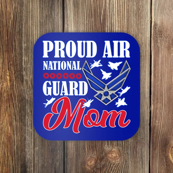 Proud Air National Guard Mom Gift Air Force Mothers Day Funny Gift Coaster