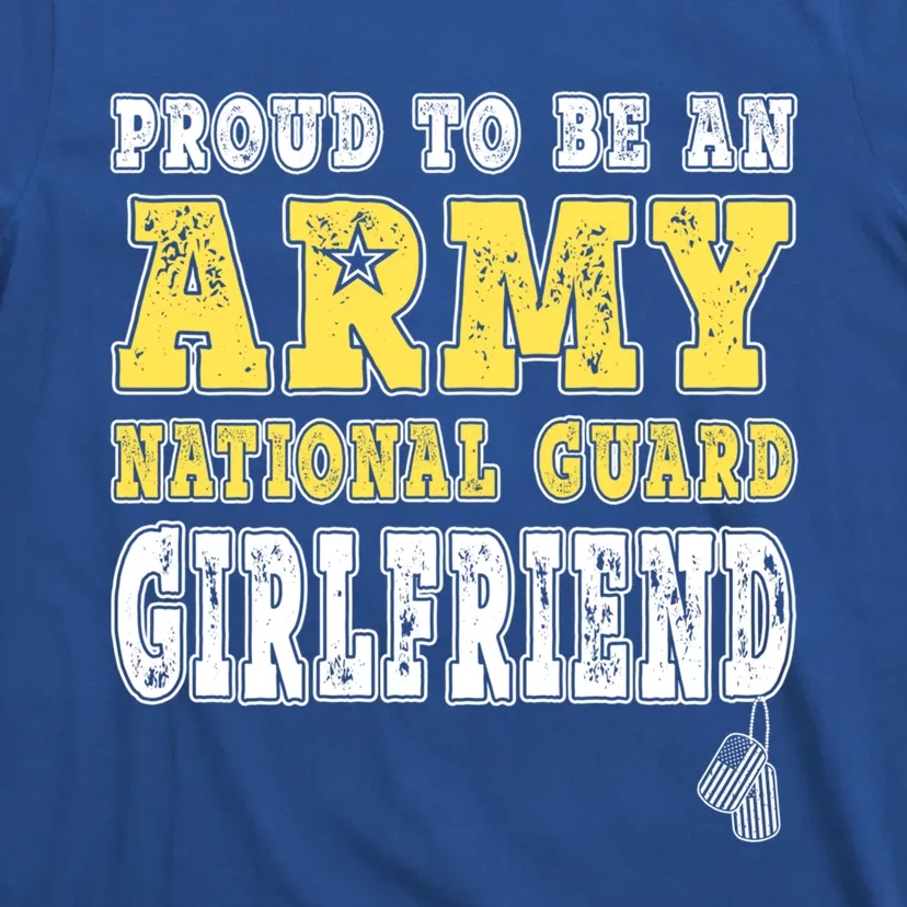 Proud Army National Guard Friend Us Flag Military Couple Gift T-Shirt