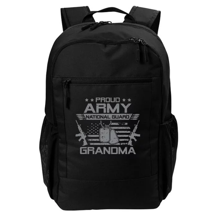 Proud Army National Guard Grandma With American Flag Daily Commute Backpack