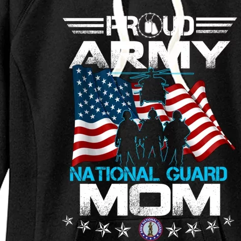 Proud Army National Guard Mom Veterans Day Gift Gift Women's Fleece Hoodie