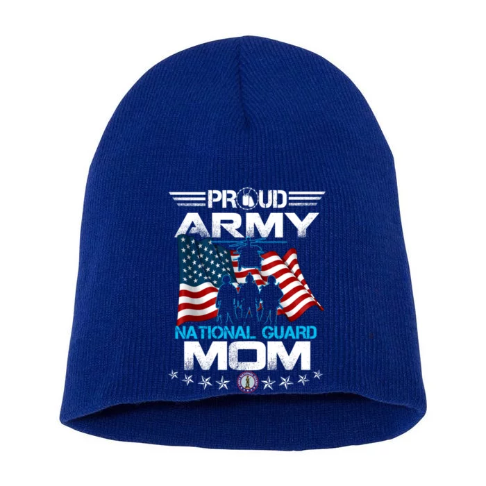 Proud Army National Guard Mom Veterans Day Gift Gift Short Acrylic Beanie