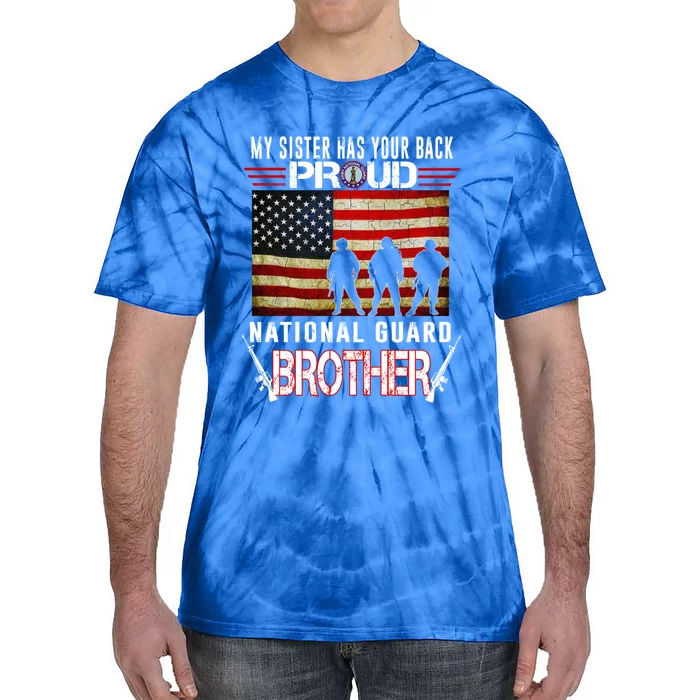 Proud Army National Guard Brother Gift U S Military Gift Tie-Dye T-Shirt