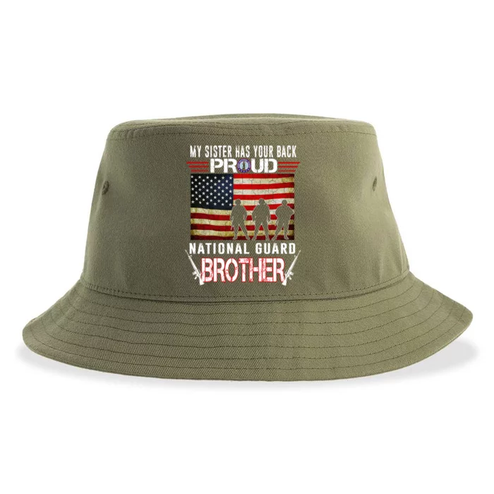 Proud Army National Guard Brother Gift U S Military Gift Sustainable Bucket Hat