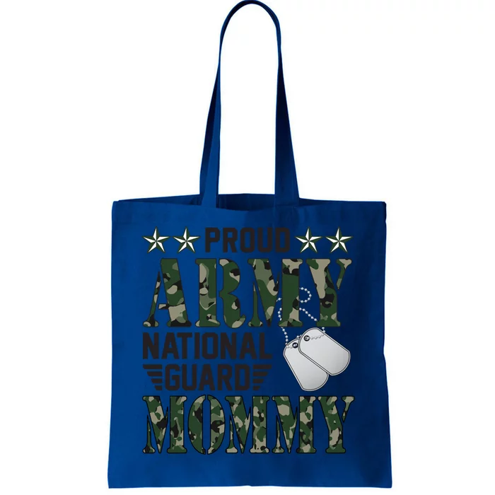 Proud Army National Guard Mom Military Family Veteran Cute Gift Tote Bag