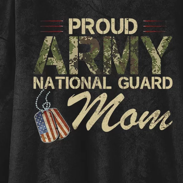 Proud Army National Guard Mom Mothers Day Hooded Wearable Blanket