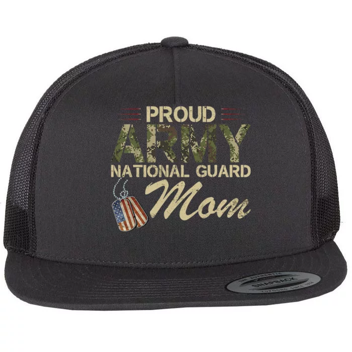 Proud Army National Guard Mom Mothers Day Flat Bill Trucker Hat