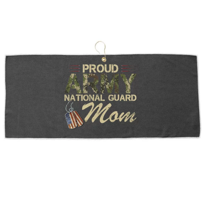 Proud Army National Guard Mom Mothers Day Large Microfiber Waffle Golf Towel