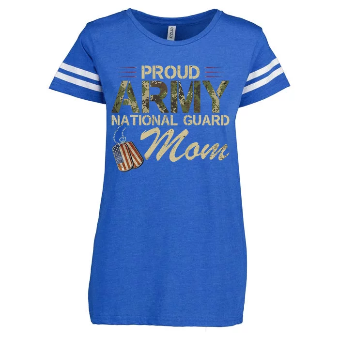 Proud Army National Guard Mom Mothers Day Enza Ladies Jersey Football T-Shirt