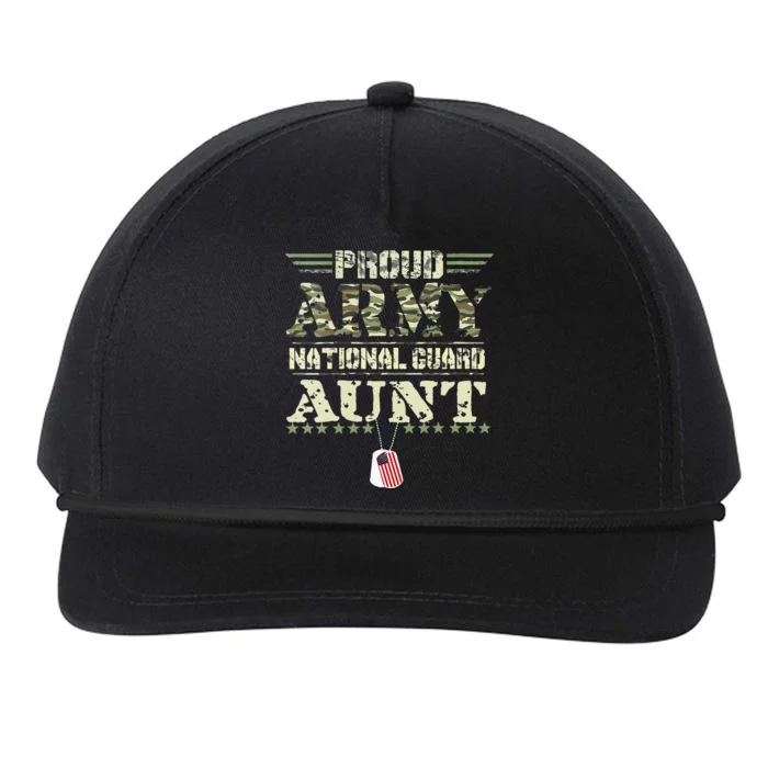 Proud Army National Guard Aunt USA Military Veteran Snapback Five-Panel Rope Hat